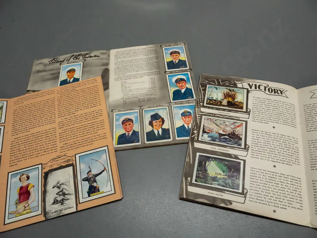 6 1930s, 40s and 50s vintage Peter the Pilot collector card albums -  with collector card contents, may not all be Image 1++