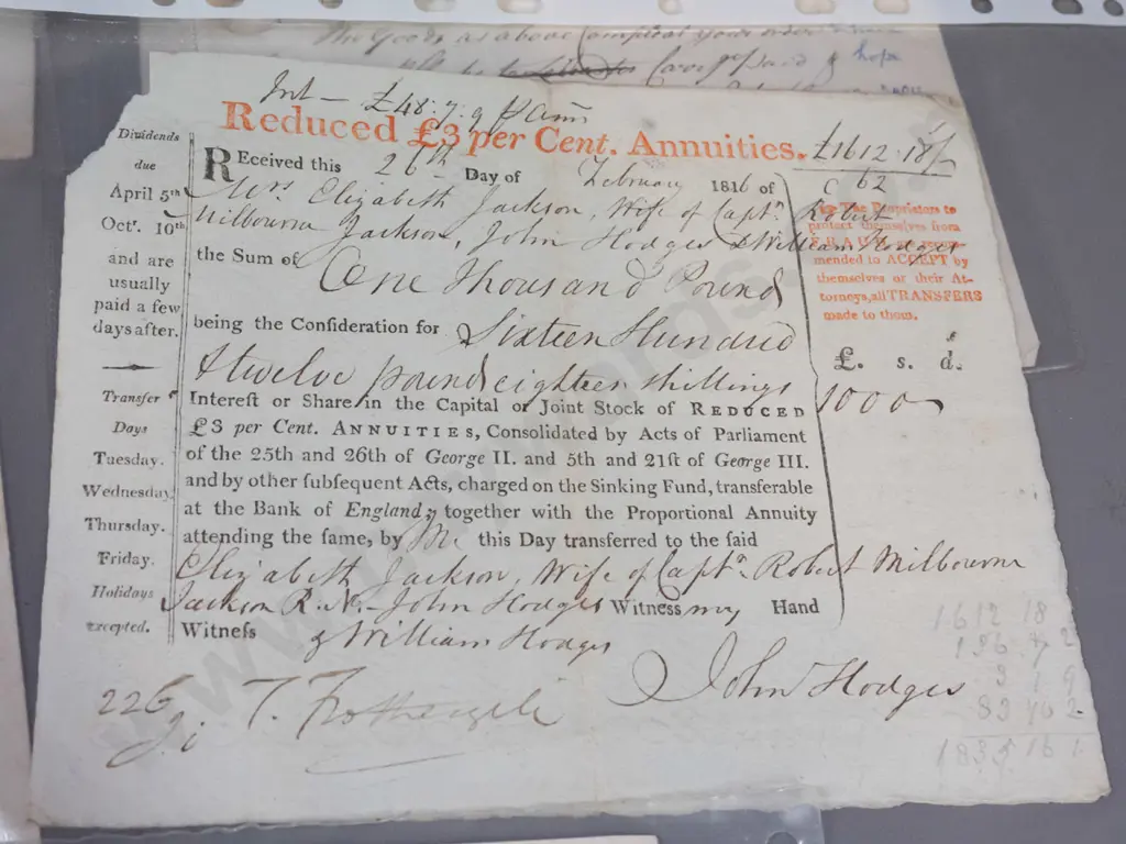 assorted antique letters and documents, 18th and 19th century dates, in plastic sleeves Image 1++