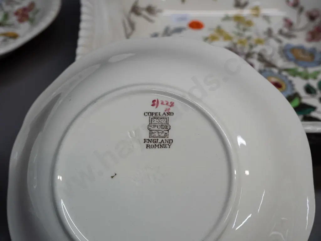 Copeland Spode Romney pattern serving bowl 230 x 230 and 6 dishes Image 1++