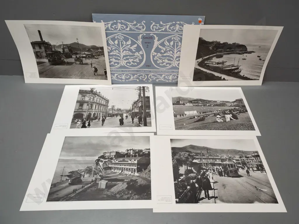 folder of 6 reproduction photo prints from the Alexander Turnbull library "Imagers of a New Land" series - S.C. Smith, Image 1++