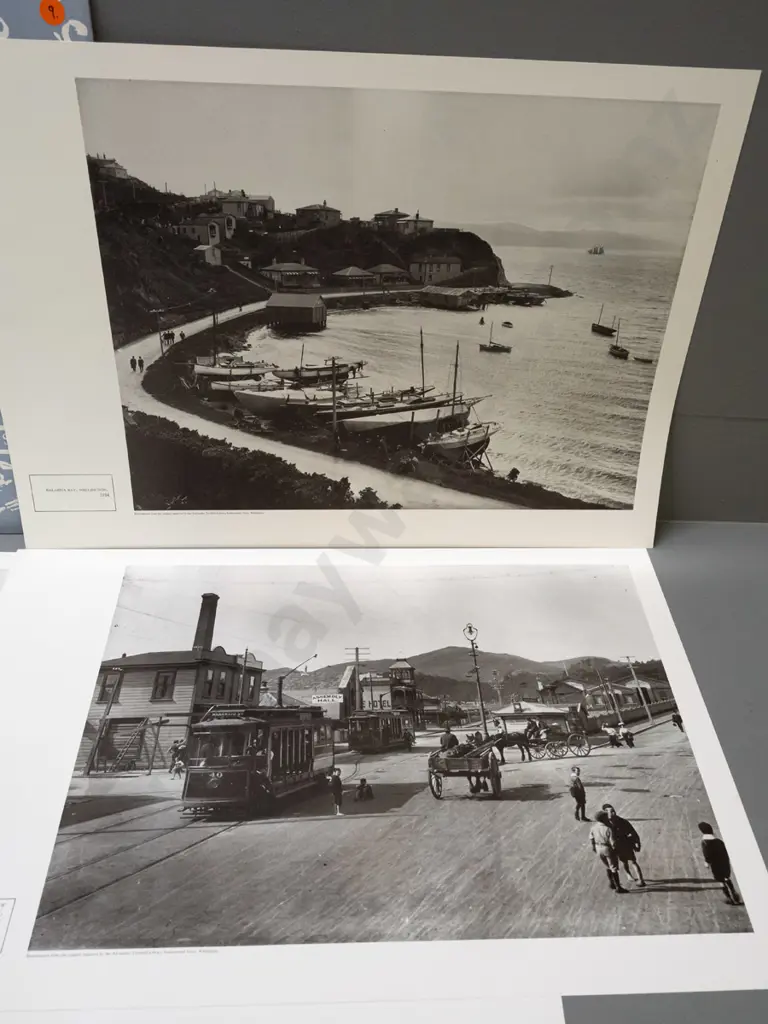 folder of 6 reproduction photo prints from the Alexander Turnbull library "Imagers of a New Land" series - S.C. Smith, Image 1++