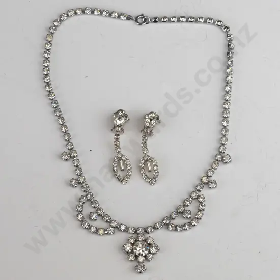 costume necklace & earrings [clip on]