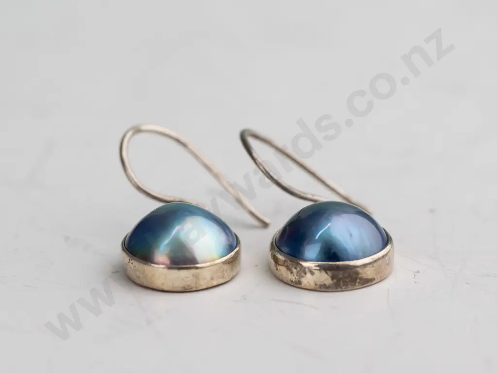 pair of  blue stone earrings Image 1++