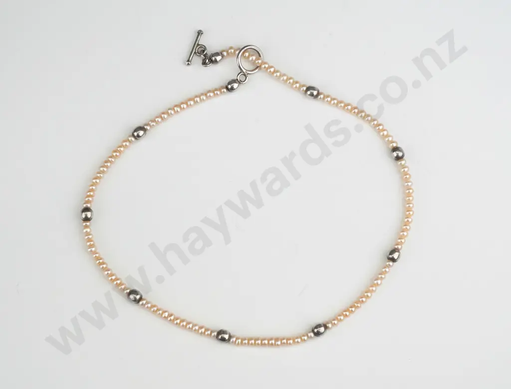 sterling silver pearl necklace Image 1++