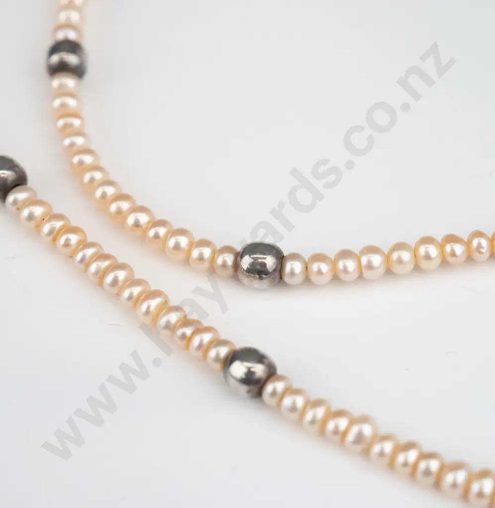 sterling silver pearl necklace Image 1++
