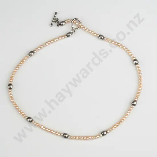sterling silver pearl necklace