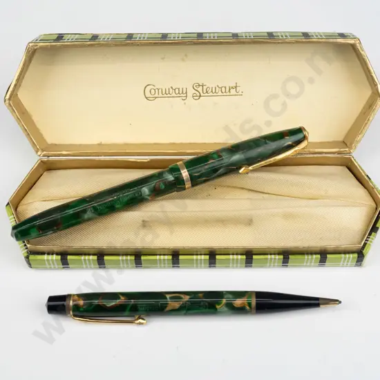 Conway Stewart fountain pen & pencil set boxed