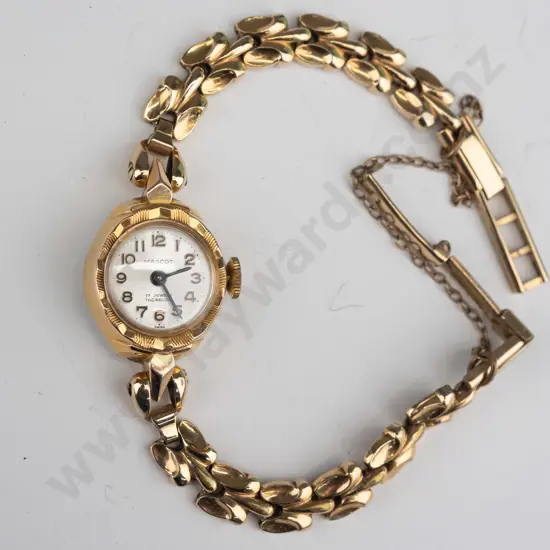 ladies watch with safety chain