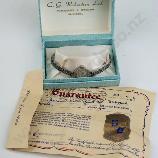 marcasite watch in box