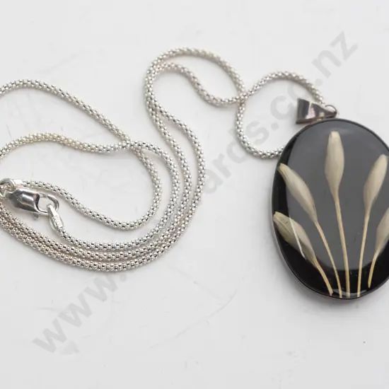 silver necklace stamped 925