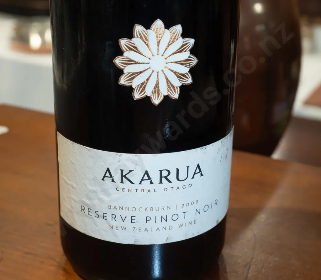 bottle of 2009, Akarua, Pinot Noir, Central Otago wine 750ml Image 1++