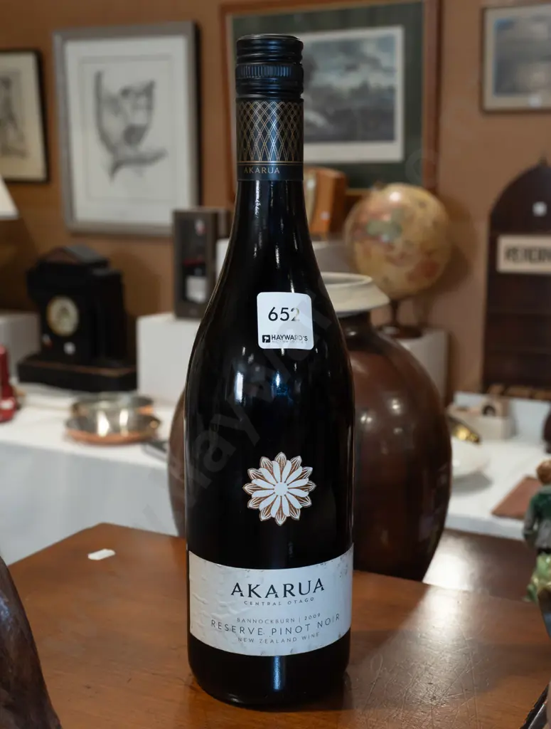 bottle of 2009, Akarua, Pinot Noir, Central Otago wine 750ml Image 1++