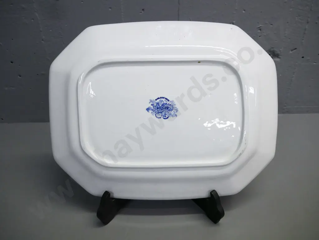vintage Burleigh Ware Blue Willow Pattern ashet L-400 Image 1++
