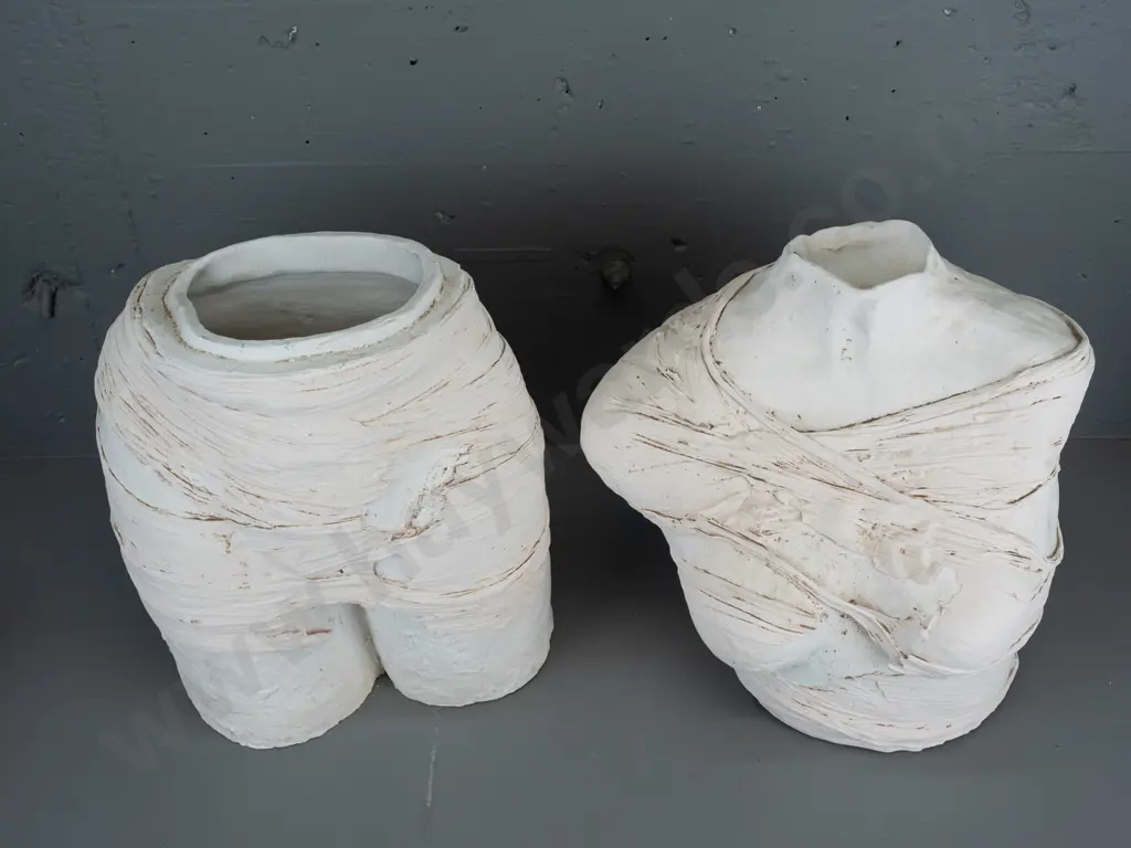 unknown artist -- plaster sculpture, life-size female torso H-650 W-310 D-260 [dust in crevices, loss of plaster in Image 1++