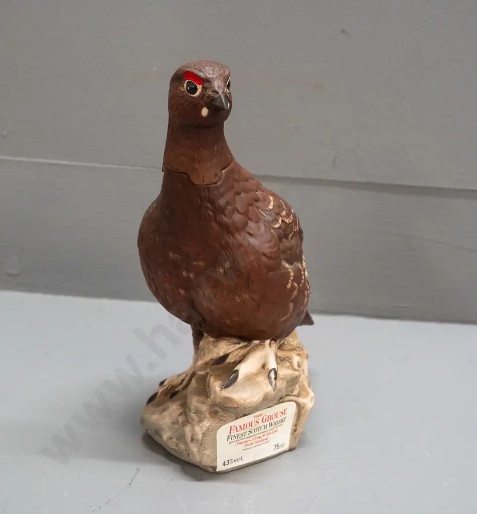 Royal Doulton Famous Grouse scotch whisky decanter - grouse figure, empty. H-240 Image 1++
