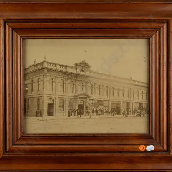 framed vintage photograph - Hibernian Hotel (Invercargill?) Some scratches / dents to surface of print H-215 W-285