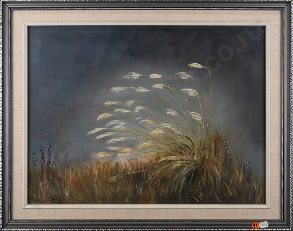 Kathleen Neale -- framed oil on board "Toi Toi" H-335 W-445 Image 1++