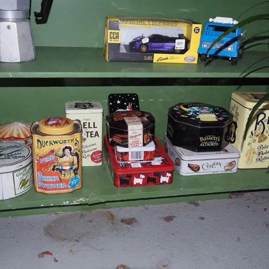 various tins