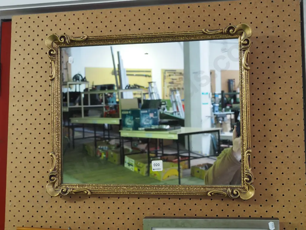 gilt framed wall mirror W510 Image 1++
