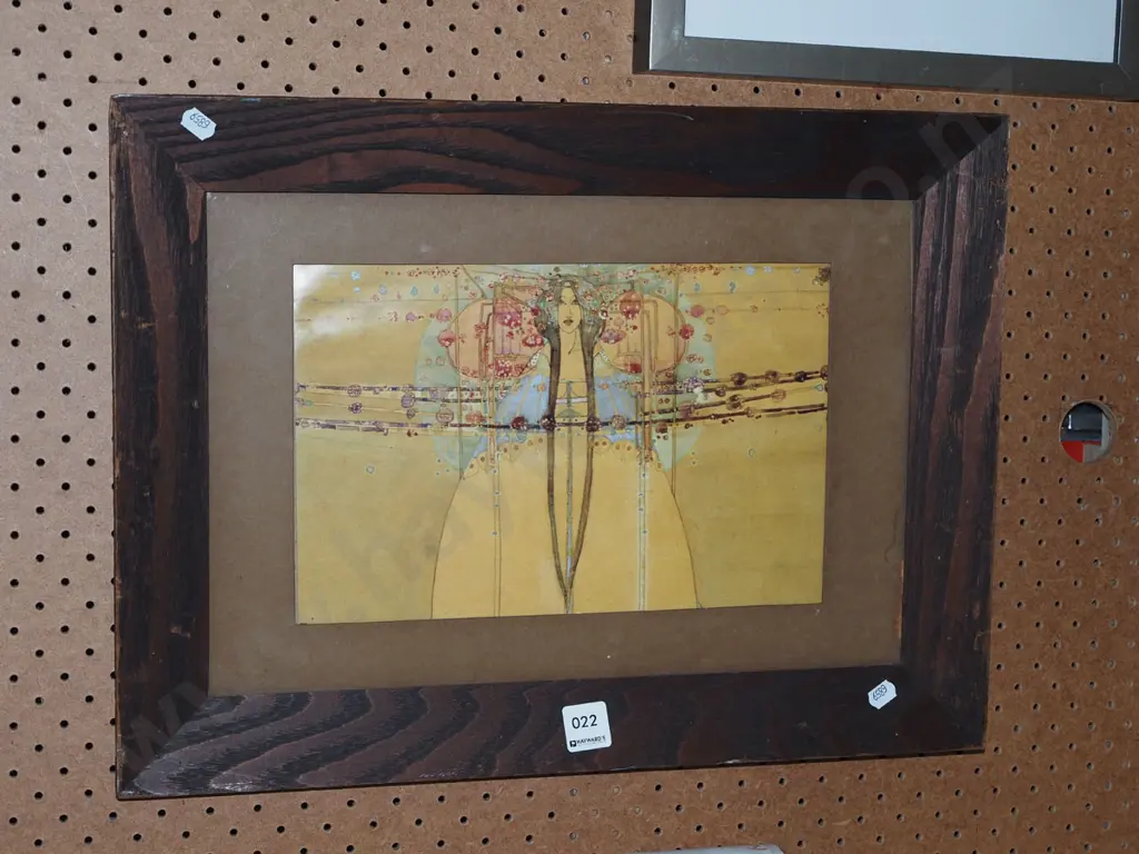 framed Margaret Macdonald Mackintosh print Image 1++