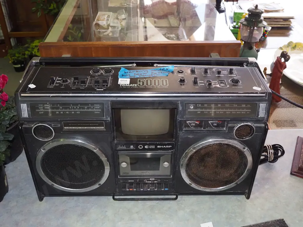 Sharp Tri-Mate 5000 TV AM/FM radio cassette recorder Image 1++