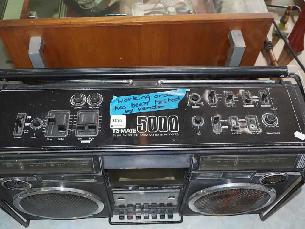 Sharp Tri-Mate 5000 TV AM/FM radio cassette recorder Image 1++