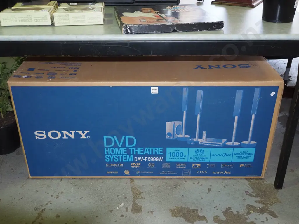 boxed Sony DVD home theatre system DAV-FX999W - has been used, may be incomplete Image 1++