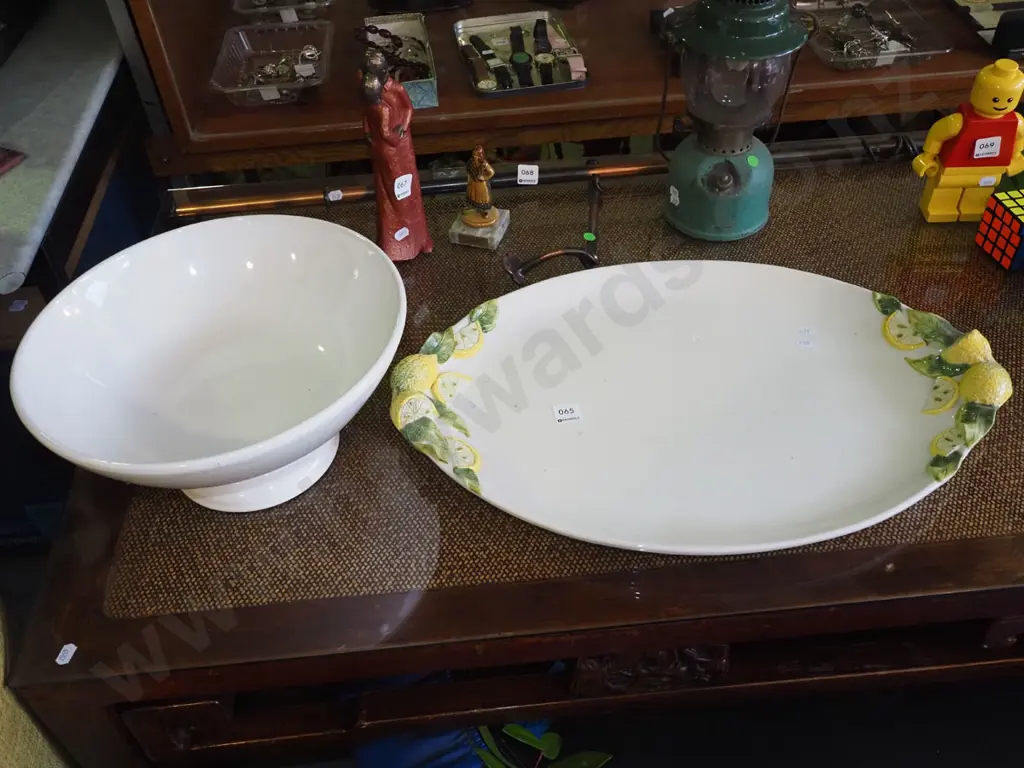 large comport, large Italian platter W560 Image 1++