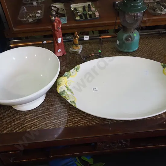 large comport, large Italian platter W560