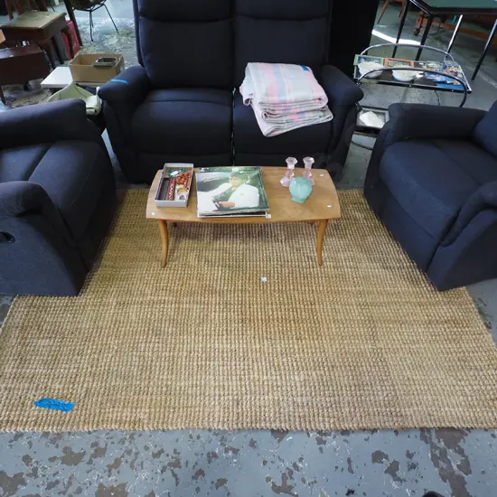 knotted seagrass floor mat L2200 W1480