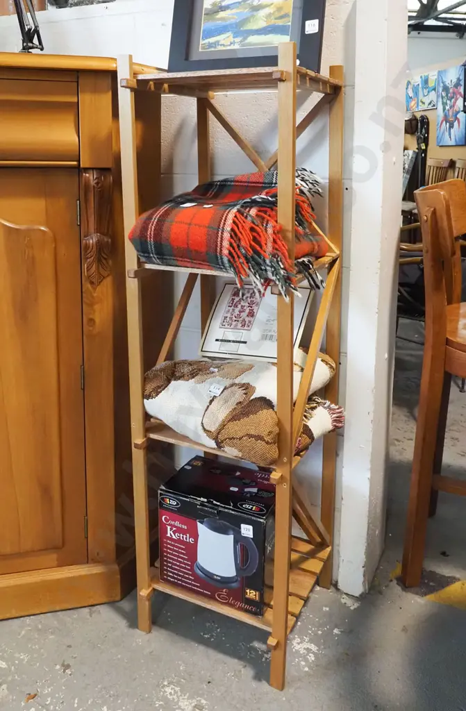 homemade wooden stand H1250 W350 D320 Image 1++