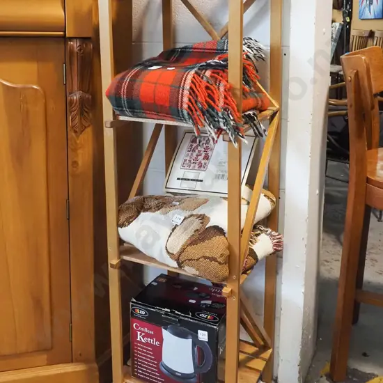homemade wooden stand H1250 W350 D320