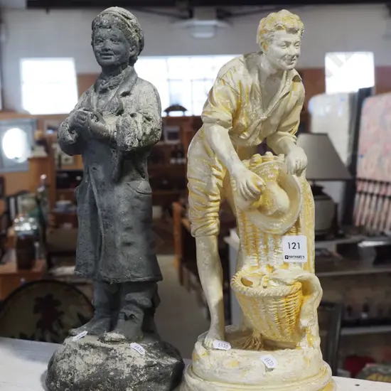 2x composite figurines H380