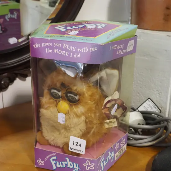boxed electronic Furby - damage to box