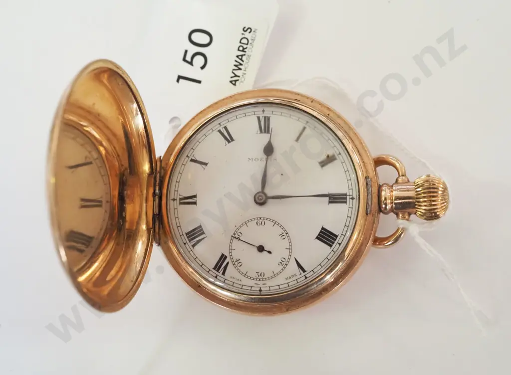 Moeris gold plated pocket watch (going) Image 1++