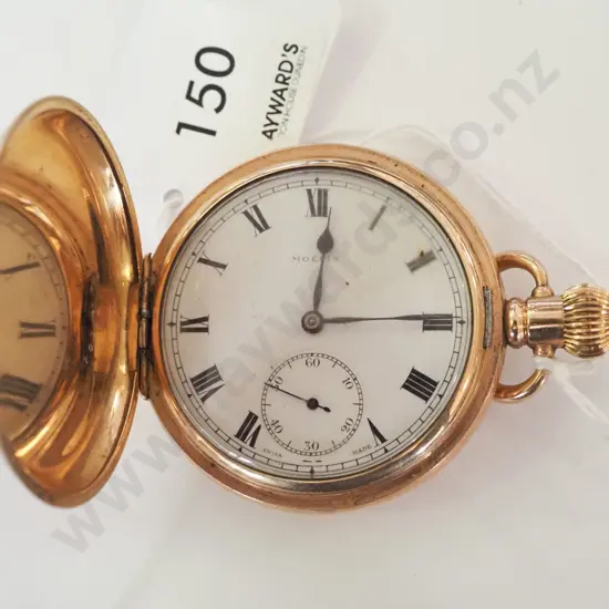 Moeris gold plated pocket watch (going)