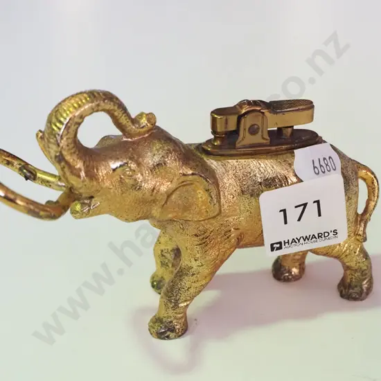 brass elephant bottle opener/lighter