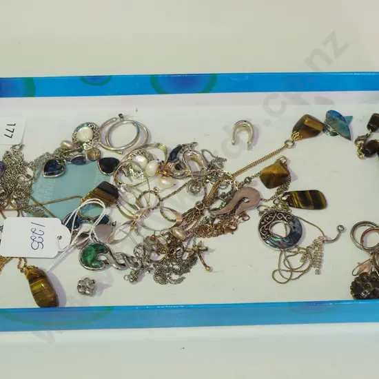 tray of costume jewellery