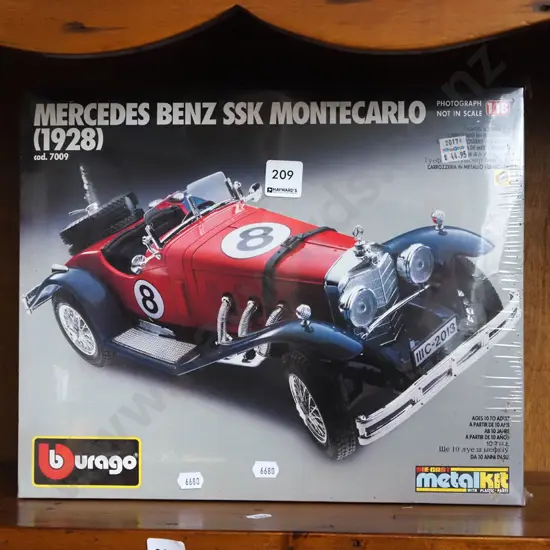 as new yet to be assembled model of Mercedes Benz Monte Carlo