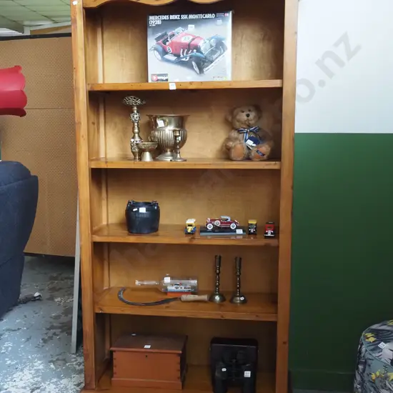 solid pine bookcase H1830 W1000 D360