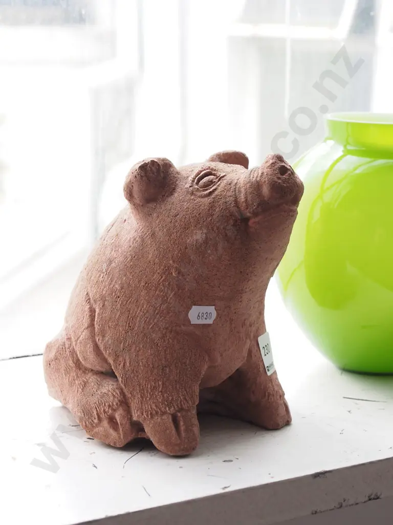 cast concrete garden ornament - pig H180 Image 1++