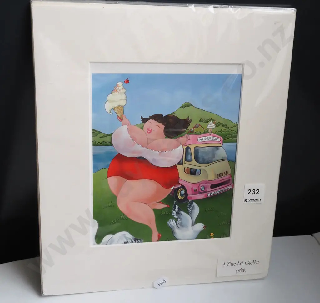 unframed print - icecream truck in front of Hereweka Image 1++