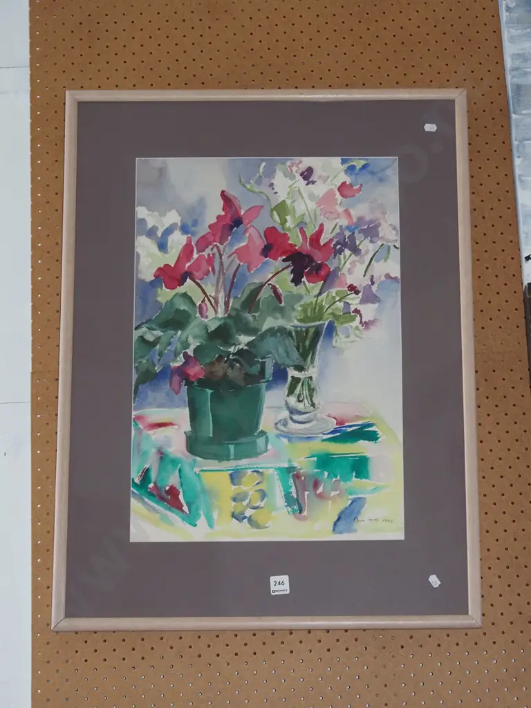 framed watercolour - still life Image 1++