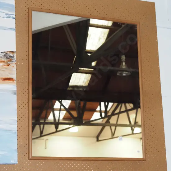 wood framed wall mirror H900 W700