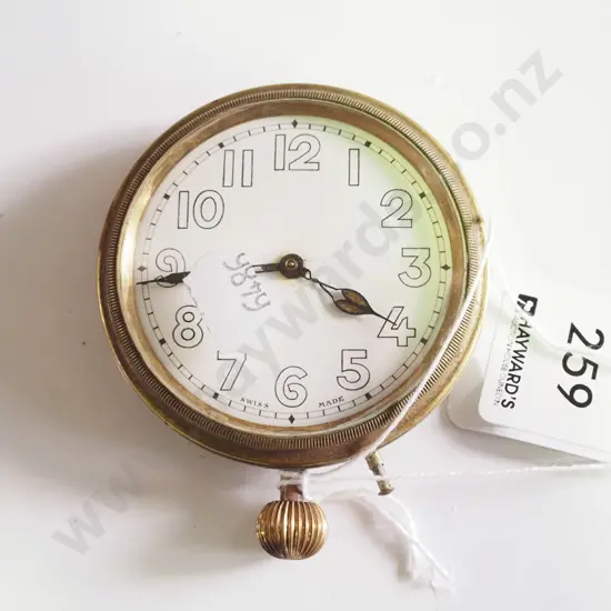 car clock/watch, Swiss made?, going well, no name