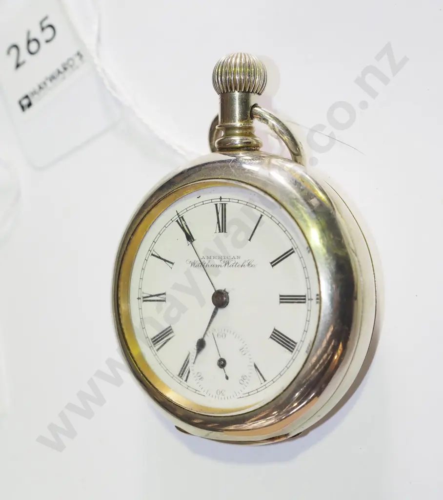 Waltham pocket watch, heavy case, going Image 1++