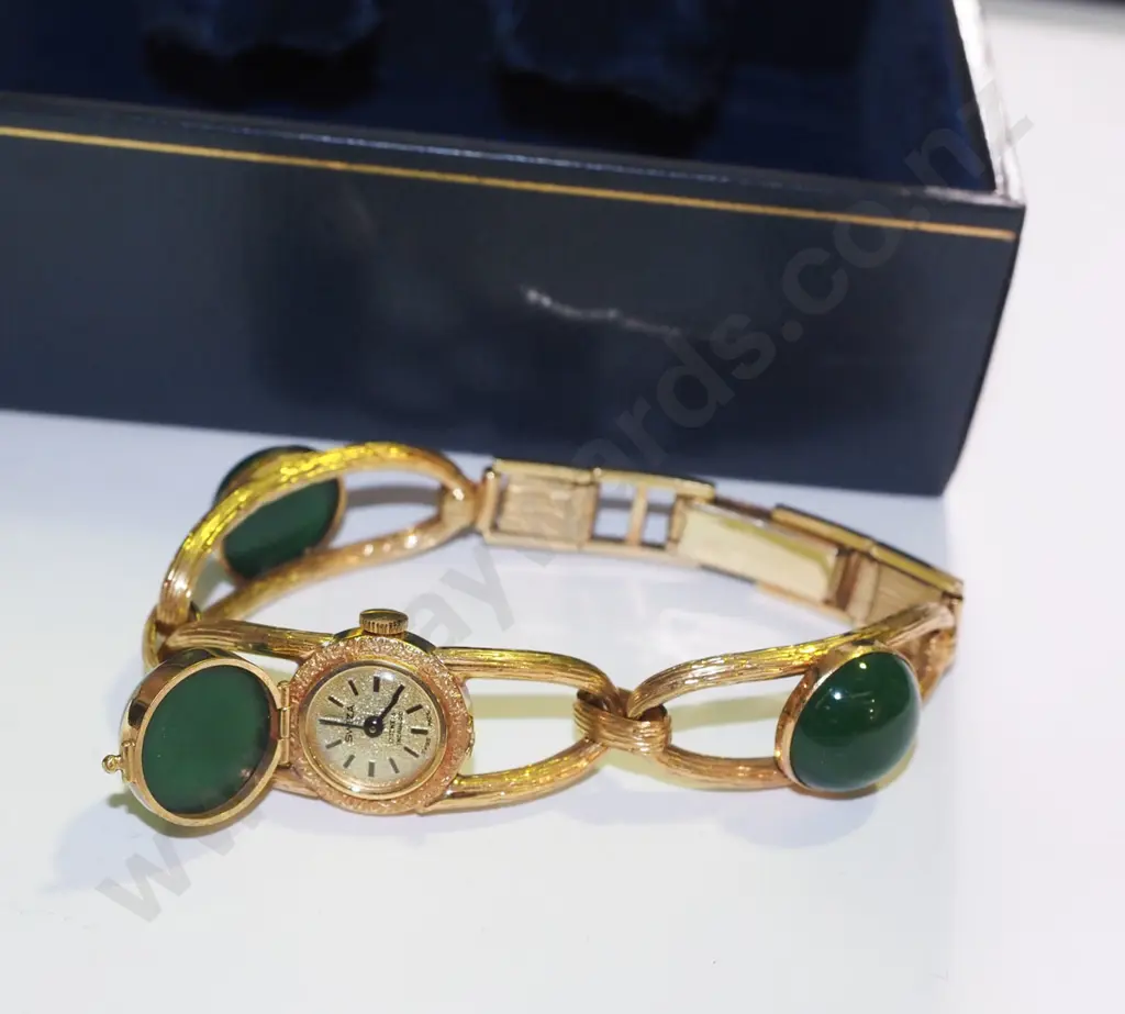decorative green stone  watch bracelet Image 1++