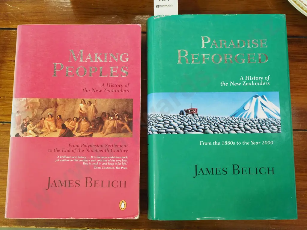 2x James Belich NZ history books Image 1++