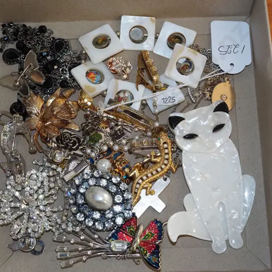 box of costume jewellery
