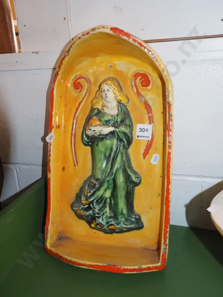 glazed terracotta figural wall mounted art work Image 1++